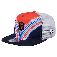 New Era Detroit Tigers Tie-Dye Golfer Trucker Adjustable Hat
