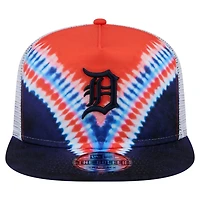 New Era Detroit Tigers Tie-Dye Golfer Trucker Adjustable Hat