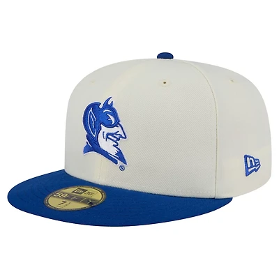 New Era Duke Blue Devils Chrome 59FIFTY Fitted Hat