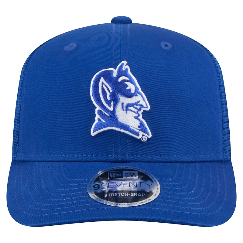 New Era Duke Blue Devils Primary 9SEVENTY Trucker Stretch-Snap Hat