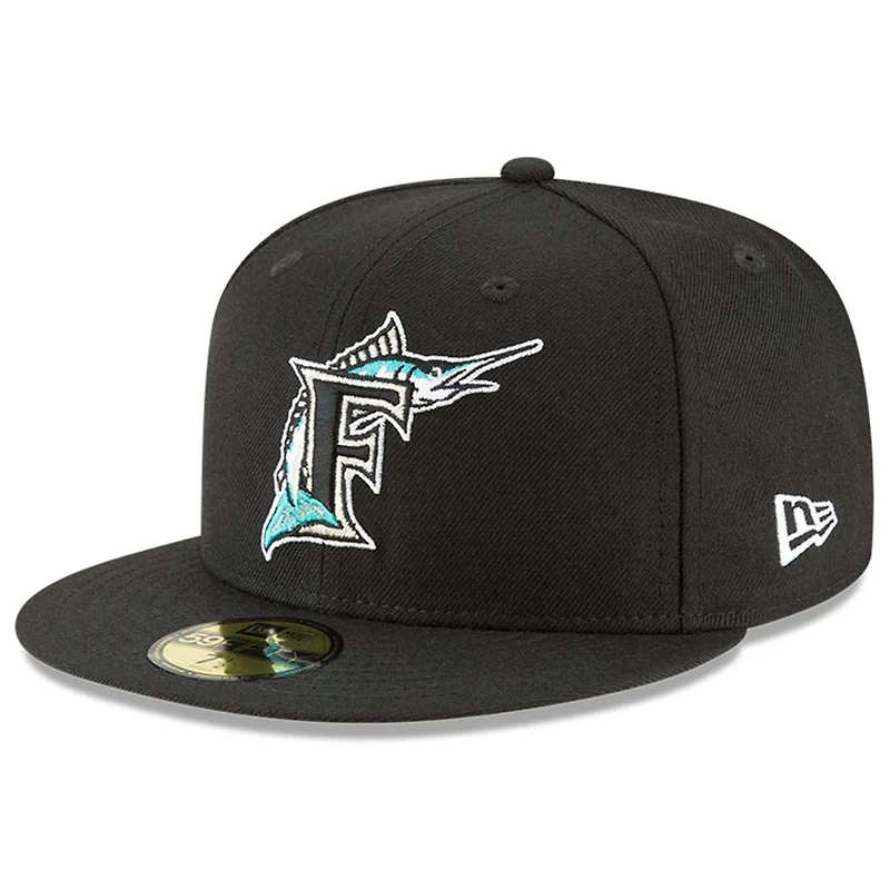 New Era Florida Marlins Cooperstown Collection Wool 59FIFTY Fitted Hat