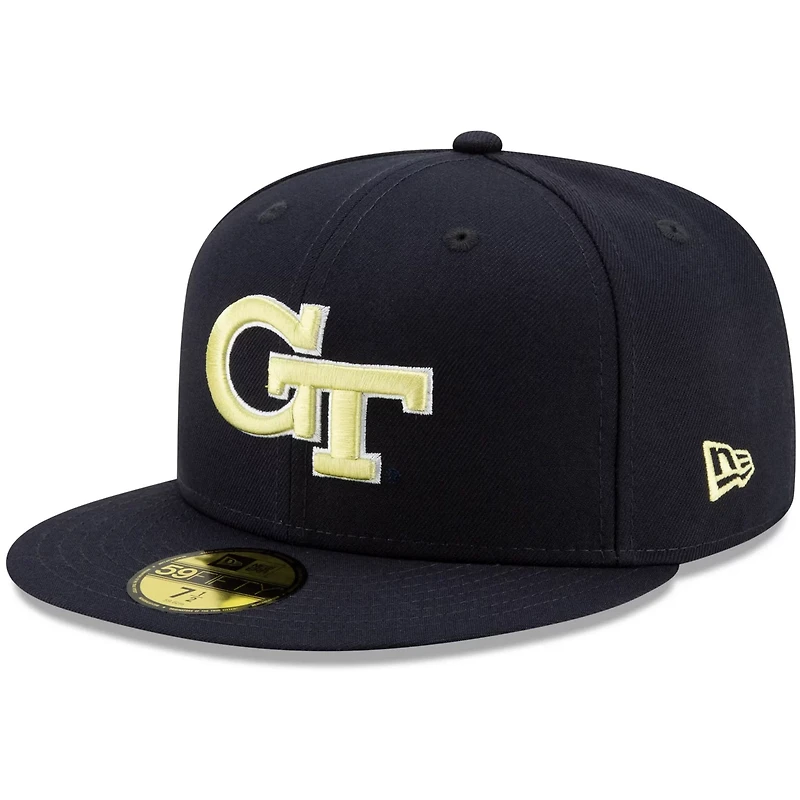 New Era Georgia Tech Yellow Jackets Primary Team Logo Basic 59FIFTY Fitted Hat