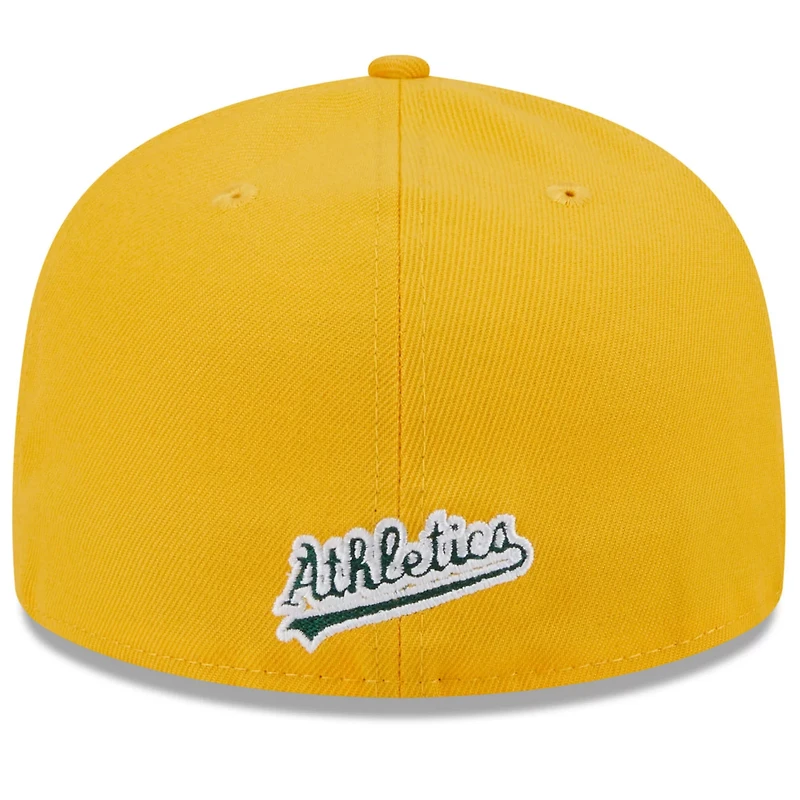 New Era Gold Athletics Gameday Sideswipe 59FIFTY Fitted Hat