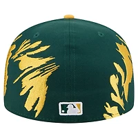 New Era Gold Athletics Retro Pattern 59FIFTY Fitted Hat