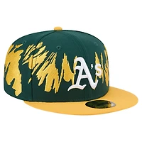 New Era Gold Athletics Retro Pattern 59FIFTY Fitted Hat