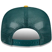 New Era Gold Athletics Team Foam Front A-Frame Trucker 9FIFTY Snapback Hat