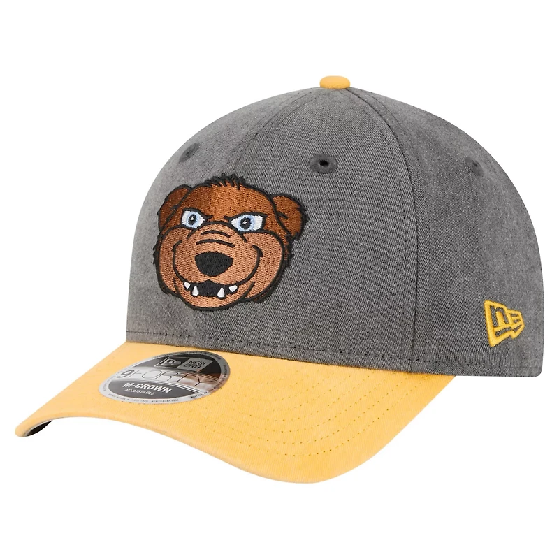 New Era Gold Boston Bruins Mascot 2-Tone 9FORTY Adjustable Hat