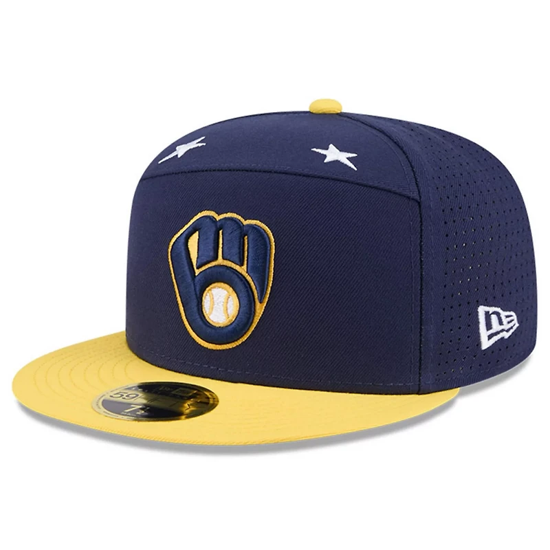 New Era Gold Milwaukee Brewers 2025 MLB All-Star Game Side Patch 59FIFTY Fitted Hat