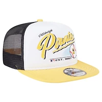New Era Gold Pittsburgh Pirates Retro Script Trucker 9FIFTY Snapback Hat