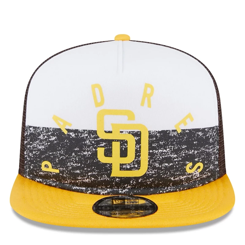 New Era /Gold San Diego Padres Team Foam Front A-Frame Trucker 9FIFTY Snapback Hat