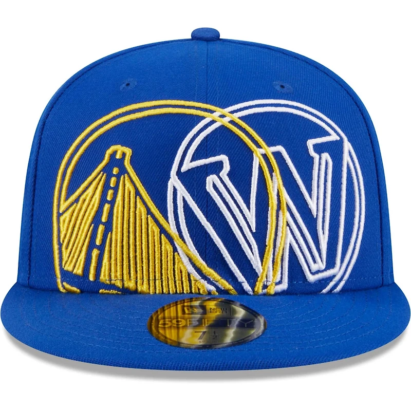 New Era Golden State Warriors Game Day Hollow Logo Mashup 59FIFTY Fitted Hat