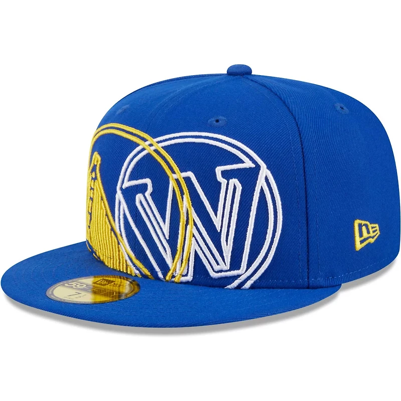 New Era Golden State Warriors Game Day Hollow Logo Mashup 59FIFTY Fitted Hat