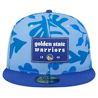 New Era Golden State Warriors Palm Fronds 2-Tone 59FIFTY Fitted Hat