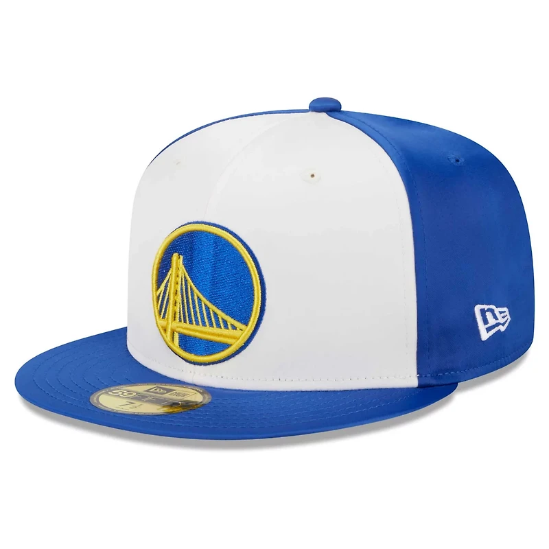New Era Golden State Warriors Throwback Satin 59FIFTY Fitted Hat