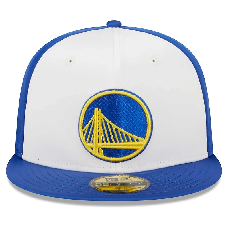 New Era Golden State Warriors Throwback Satin 59FIFTY Fitted Hat
