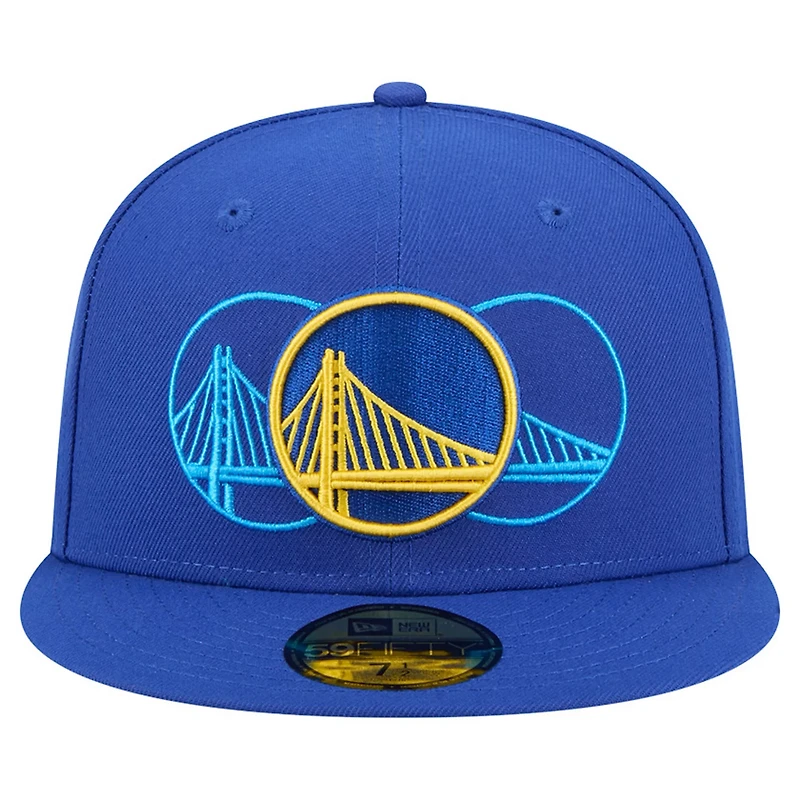 New Era Golden State Warriors Tri-Hit 59Fifty Fitted Hat