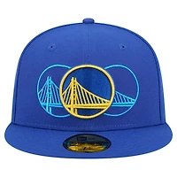 New Era Golden State Warriors Tri-Hit 59Fifty Fitted Hat