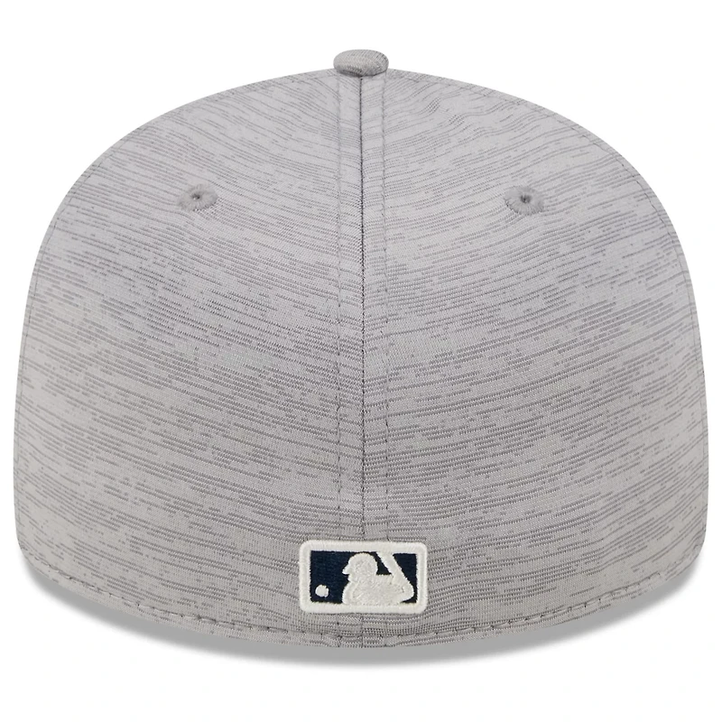 New Era Gray Atlanta Braves 2024 Clubhouse Low Profile 59FIFTY Fitted Hat