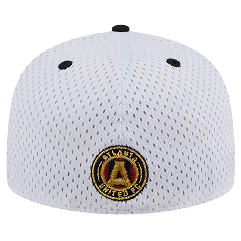 New Era Gray Atlanta United FC Throwback Mesh 59FIFTY Fitted Hat