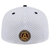 New Era Gray Atlanta United FC Throwback Mesh 59FIFTY Fitted Hat