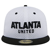 New Era Gray Atlanta United FC Throwback Mesh 59FIFTY Fitted Hat