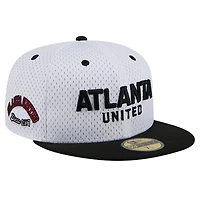 New Era Gray Atlanta United FC Throwback Mesh 59FIFTY Fitted Hat