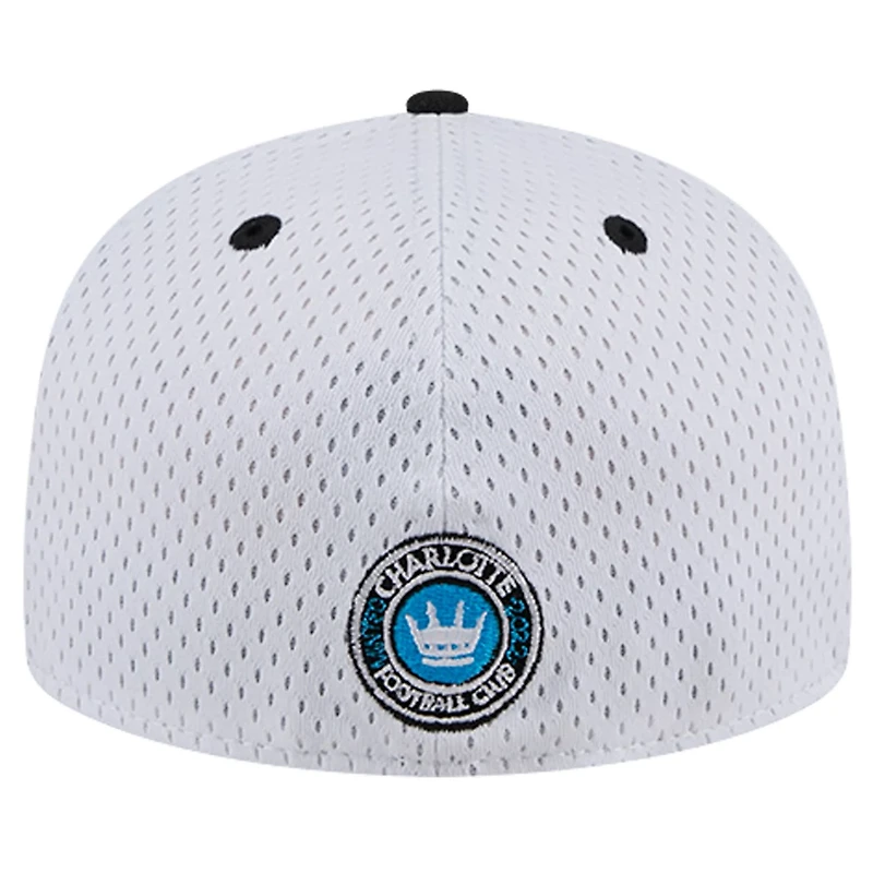 New Era Gray Charlotte FC Throwback Mesh 59FIFTY Fitted Hat