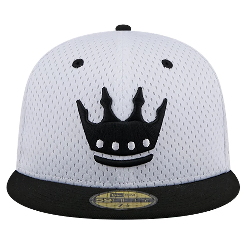 New Era Gray Charlotte FC Throwback Mesh 59FIFTY Fitted Hat