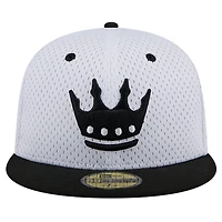 New Era Gray Charlotte FC Throwback Mesh 59FIFTY Fitted Hat