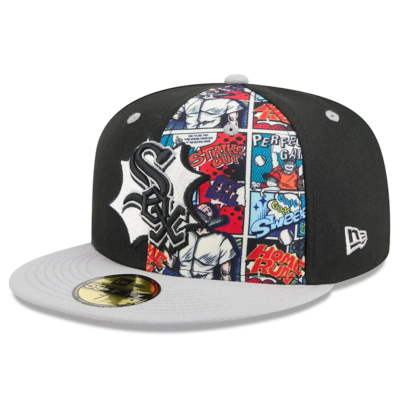 New Era Gray Chicago White Sox 2025 MLB Diamond Hero Edition 59FIFTY Fitted Hat