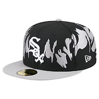 New Era Gray Chicago White Sox Retro Pattern 59FIFTY Fitted Hat