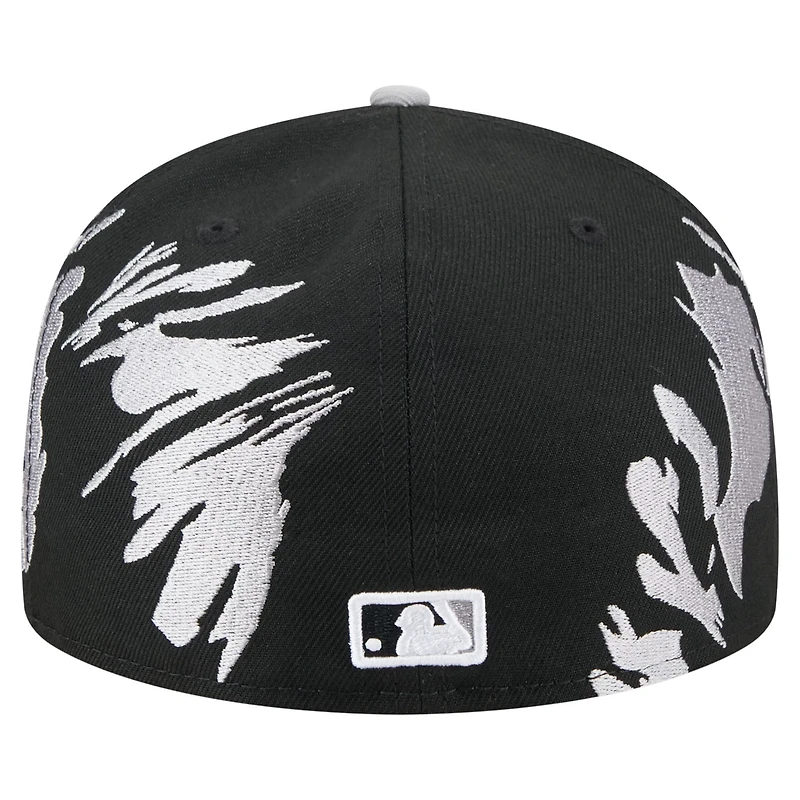 New Era Gray Chicago White Sox Retro Pattern 59FIFTY Fitted Hat