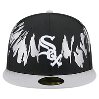 New Era Gray Chicago White Sox Retro Pattern 59FIFTY Fitted Hat