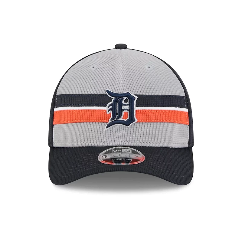 New Era Gray Detroit Tigers 2025 Batting Practice 9FORTY M-Crown Adjustable Hat