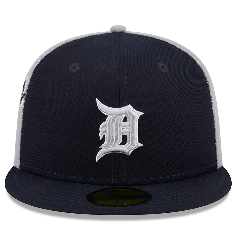 New Era Gray Detroit Tigers Gameday Sideswipe 59FIFTY Fitted Hat