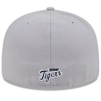 New Era Gray Detroit Tigers Gameday Sideswipe 59FIFTY Fitted Hat