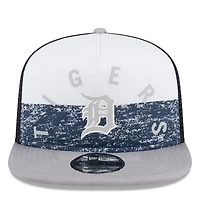 New Era Gray Detroit Tigers Team Foam Front A-Frame Trucker 9FIFTY Snapback Hat