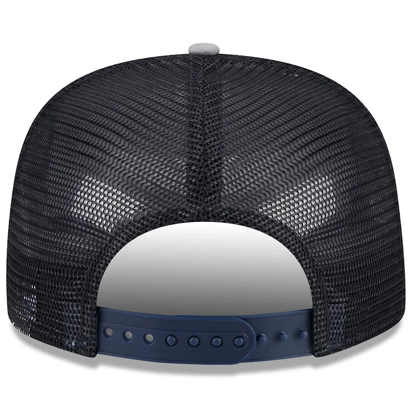 New Era Gray Detroit Tigers Team Foam Front A-Frame Trucker 9FIFTY Snapback Hat