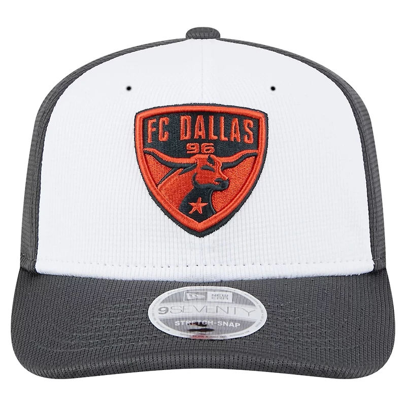 New Era Gray FC Dallas 2025 Jersey Hook 9SEVENTY Stretch-Snap Hat