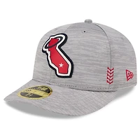New Era Gray Los Angeles Angels 2024 Clubhouse Low Profile 59FIFTY Fitted Hat
