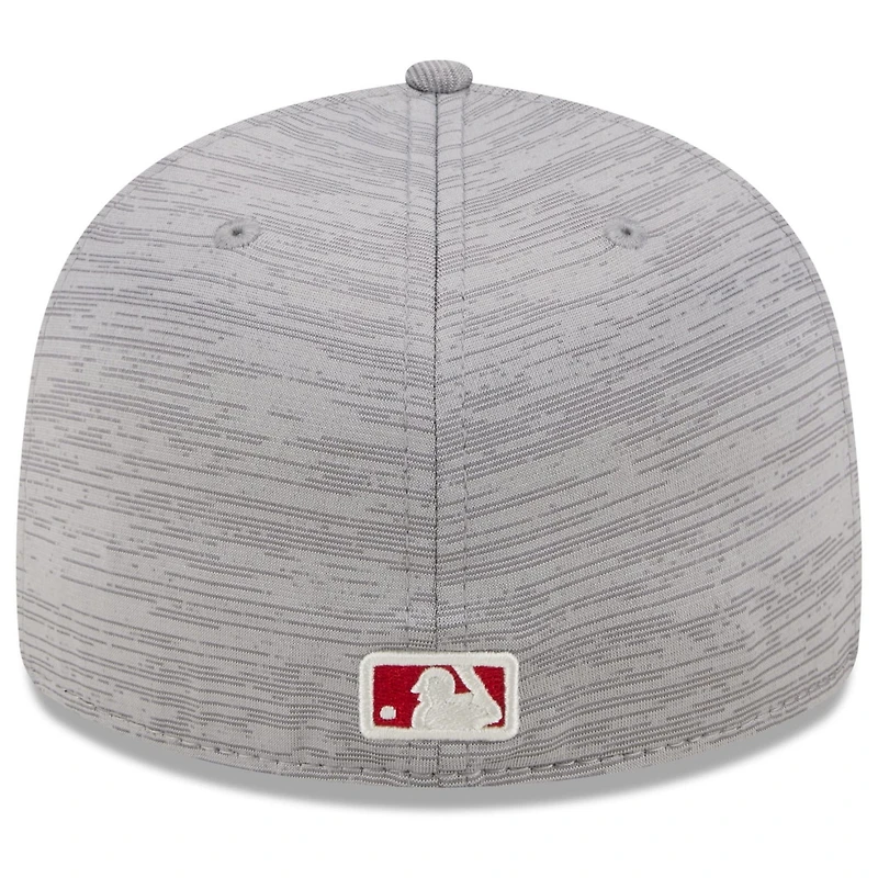 New Era Gray Los Angeles Angels 2024 Clubhouse Low Profile 59FIFTY Fitted Hat