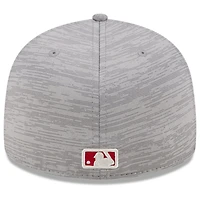 New Era Gray Los Angeles Angels 2024 Clubhouse Low Profile 59FIFTY Fitted Hat