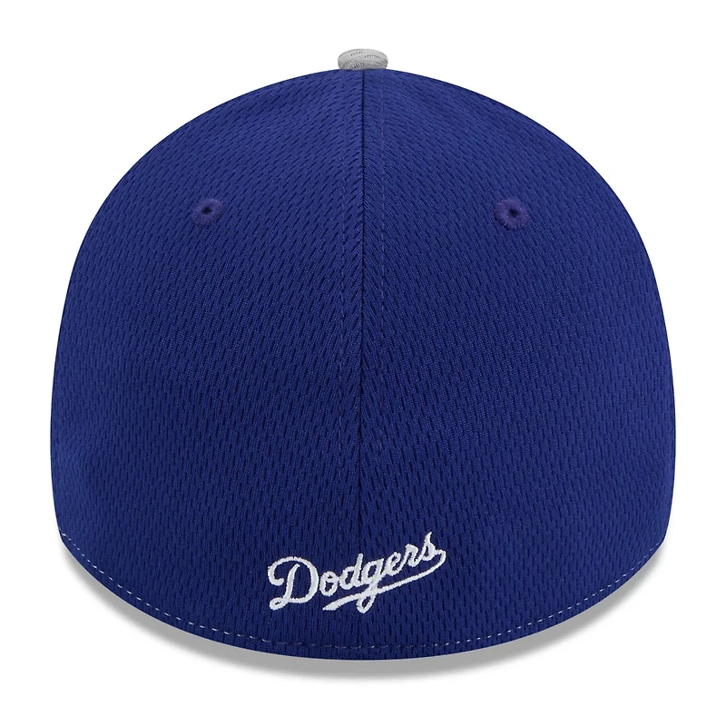 New Era Gray Los Angeles Dodgers 2025 MLB Clubhouse 39THIRTY Flex Hat