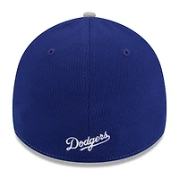 New Era Gray Los Angeles Dodgers 2025 MLB Clubhouse 39THIRTY Flex Hat