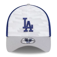 New Era Gray Los Angeles Dodgers 2025 MLB Clubhouse 39THIRTY Flex Hat
