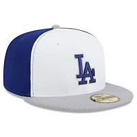New Era Gray Los Angeles Dodgers 2025 MLB Clubhouse 59FIFTY Fitted Hat