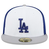 New Era Gray Los Angeles Dodgers 2025 MLB Clubhouse 59FIFTY Fitted Hat