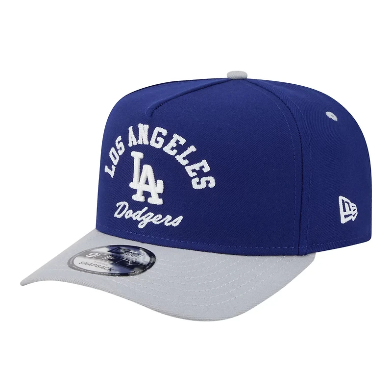 New Era Gray Los Angeles Dodgers Arched A-Frame 9FIFTY Adjustable Hat