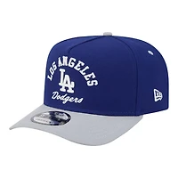 New Era Gray Los Angeles Dodgers Arched A-Frame 9FIFTY Adjustable Hat