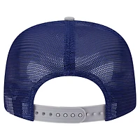 New Era Gray Los Angeles Dodgers Retro Script Trucker 9FIFTY Snapback Hat